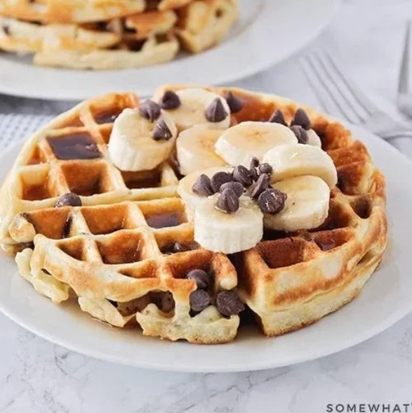 Chocolate Chip Protein Waffles