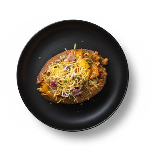 BBQ CHICKEN STUFFED SWEET POTATO